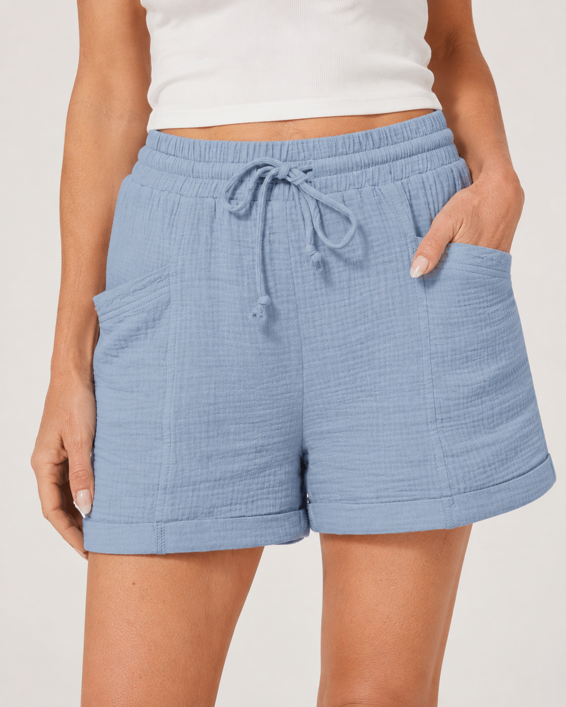 Emma | Pantalones cortos informales con cordón