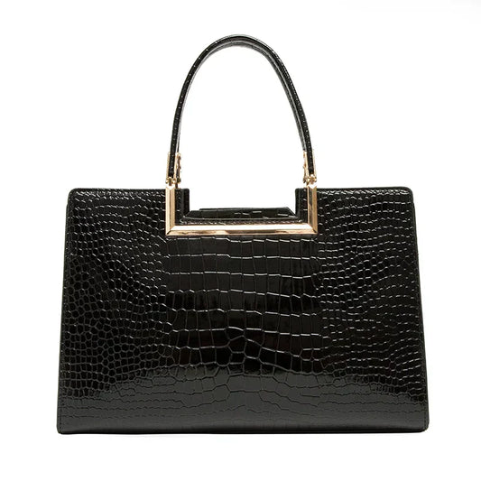 Conjunto de bolso + cartera de piel