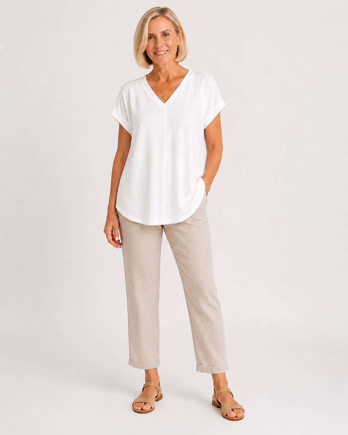 Estella | Camiseta casual de patchwork