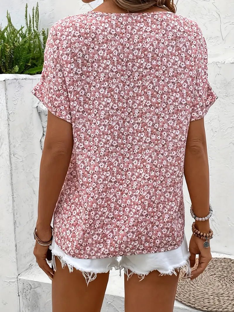 Jelena | Elegante top floral de verano