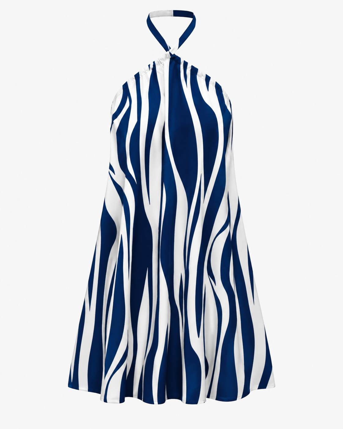 Maria | Vestido mini con estampado de hojas tropicales