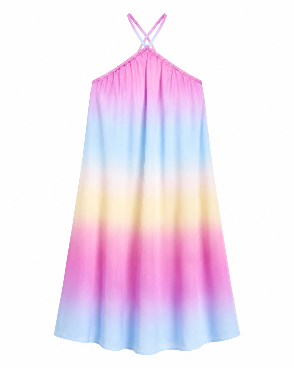 Maria | Vestido mini con estampado de hojas tropicales