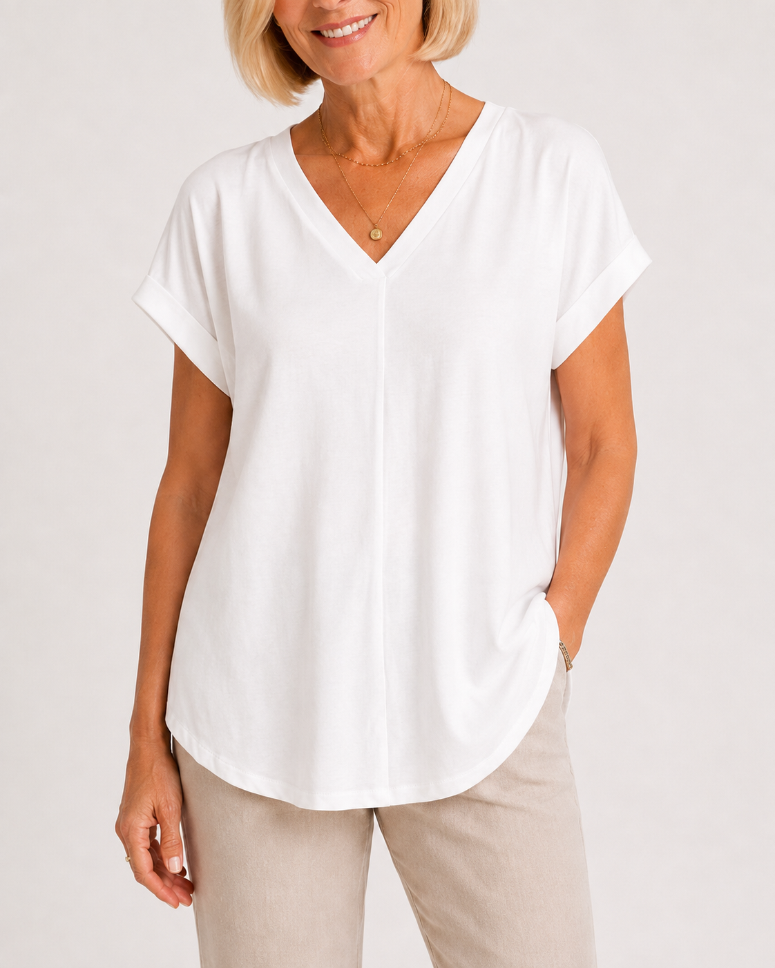 Estella | Camiseta casual de patchwork