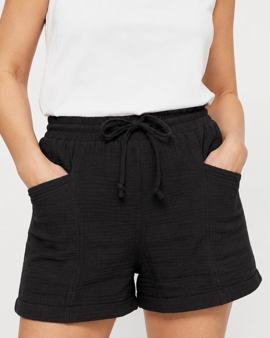 Emma | Pantalones cortos informales con cordón