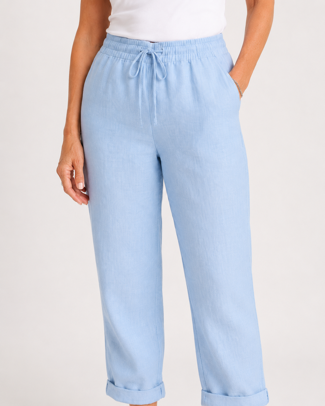 Allison | Pantalones de lino y algodón de lujo
