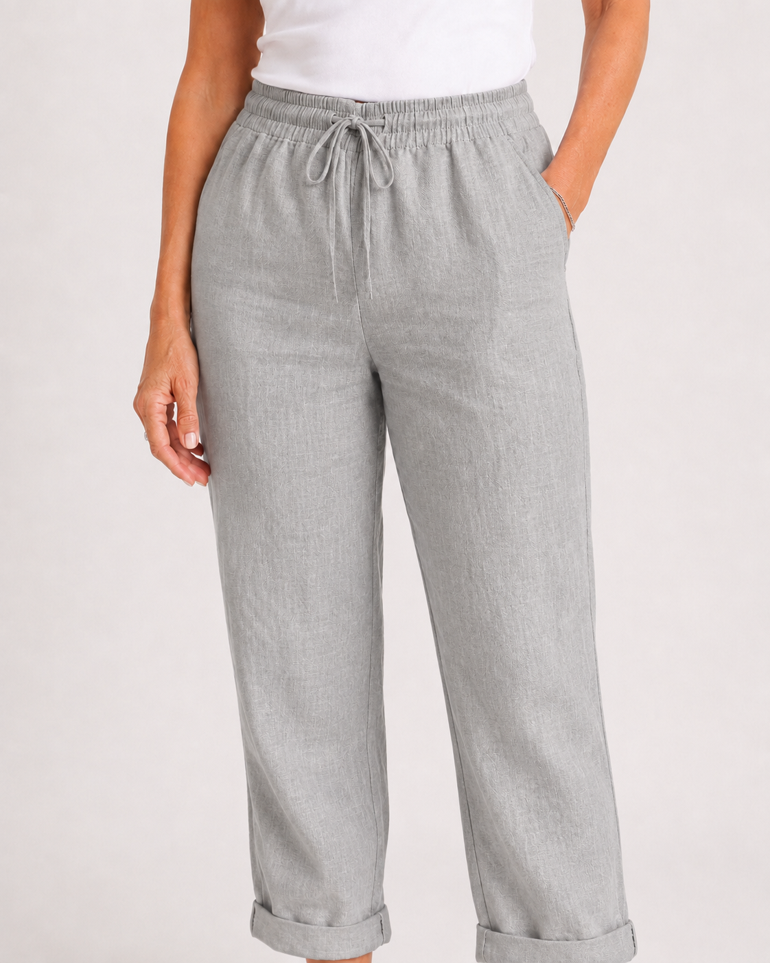 Allison | Pantalones de lino y algodón de lujo