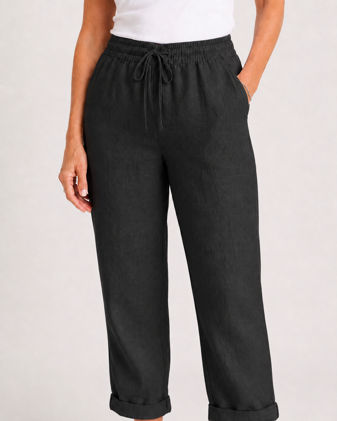 Allison | Pantalones de lino y algodón de lujo