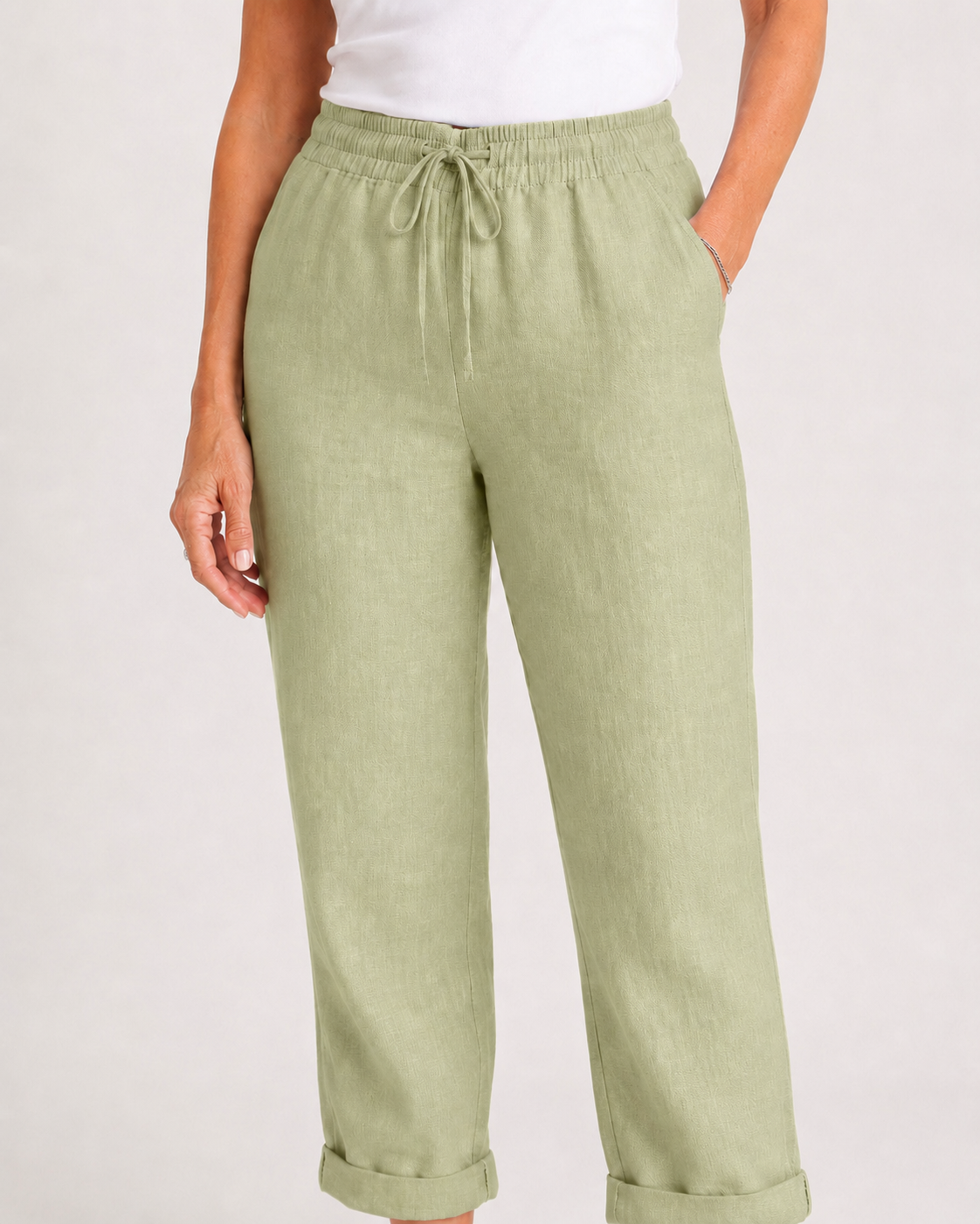 Allison | Pantalones de lino y algodón de lujo