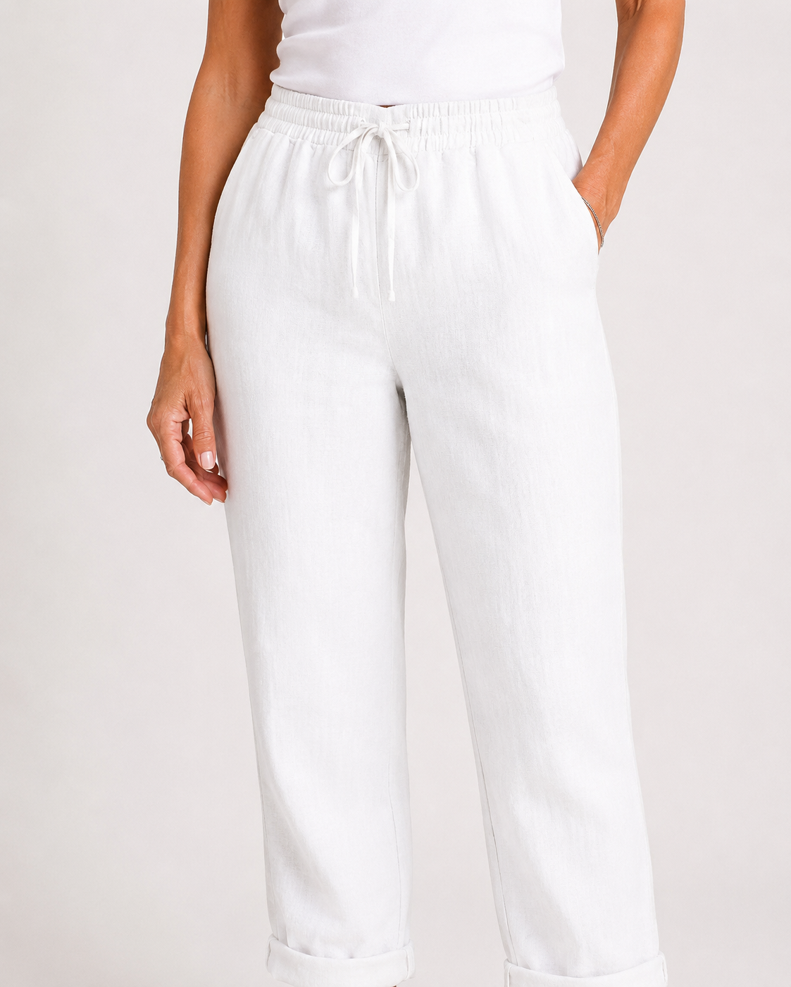 Allison | Pantalones de lino y algodón de lujo