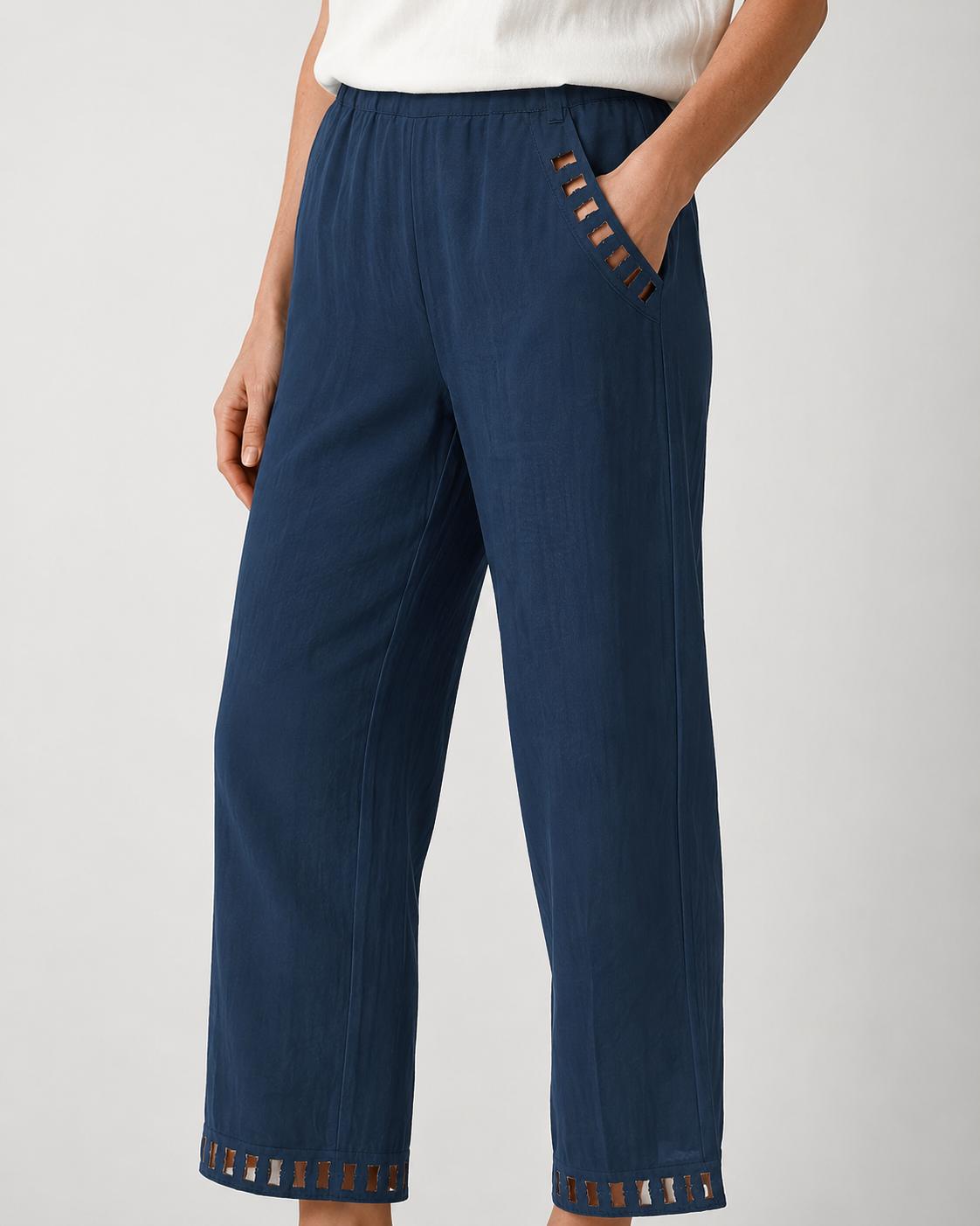 Woeen | Pantalones de estilo relajado con detalles