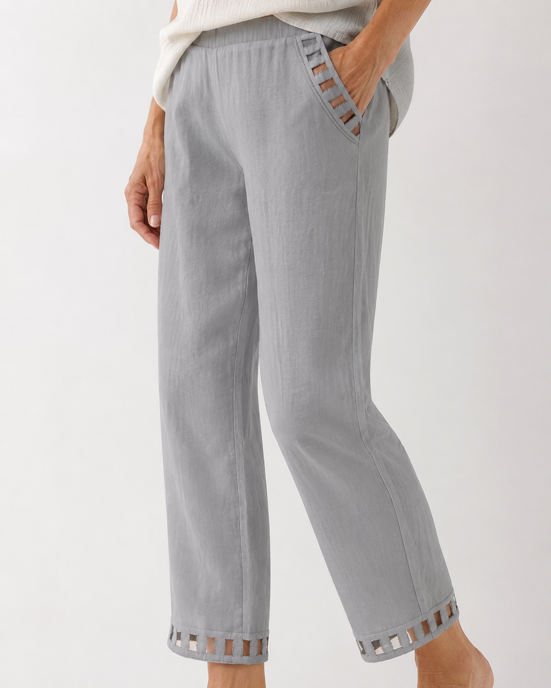 Woeen | Pantalones de estilo relajado con detalles