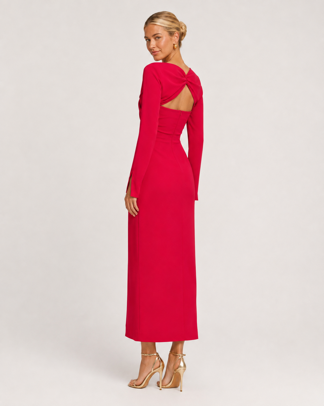 Carmen | Vestido Midi Elegante Rojizo