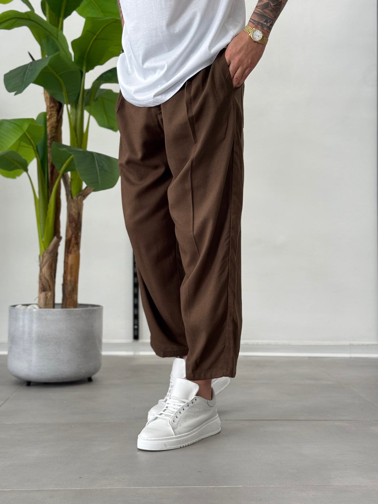 Ot - Pantalones de lino japonés