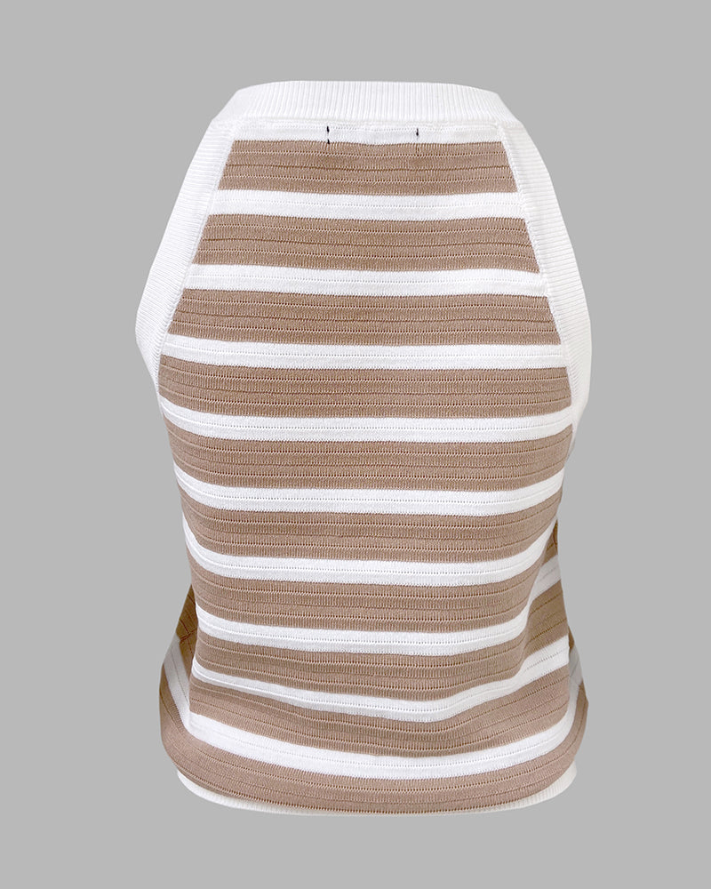 Striped | Top sin mangas