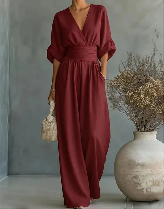 Daniela – Elegante mono con cuello en V